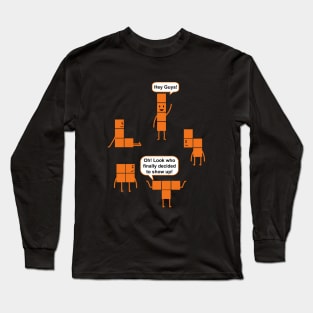 Brick Game Missing Piece Long Sleeve T-Shirt